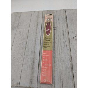 Vintage J&P Coats Neck Opening Metal Zipper 22" Brick Rust 184 Red